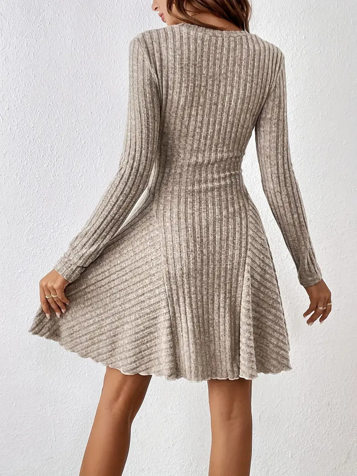 Lila | Women’s Casual Ribbed Dress | Mini
