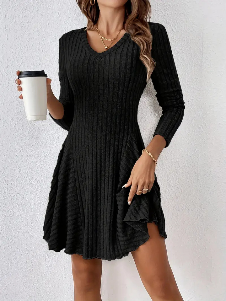 Lila | Women’s Casual Ribbed Dress | Mini