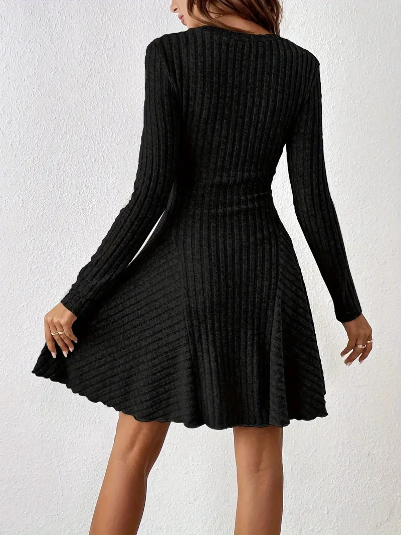 Lila | Women’s Casual Ribbed Dress | Mini