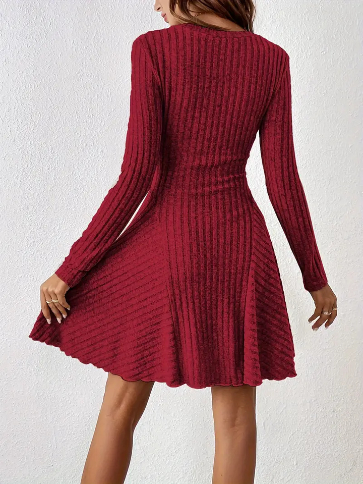 Lila | Women’s Casual Ribbed Dress | Mini